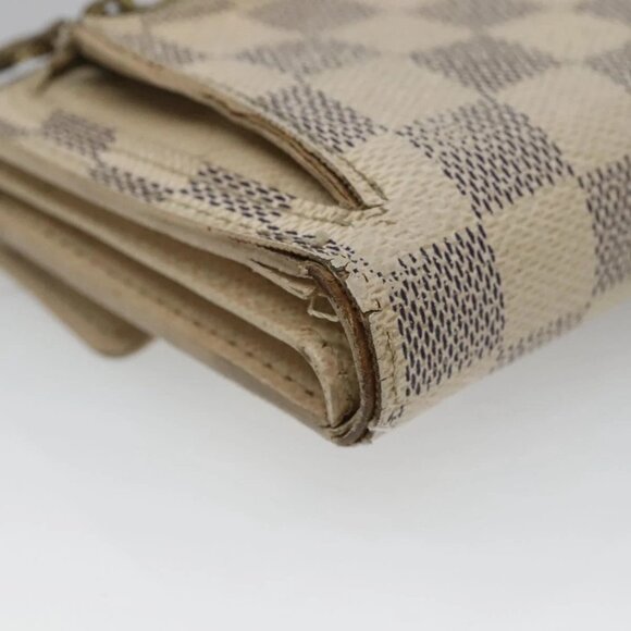 LOUIS VUITTON Damier Azur Portefeuille Koala Trifold Wallet N60013 Auth BA4841 - Picture 4 of 16